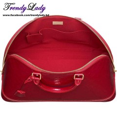 Louis Vuitton Monogram Vernis Leather Alma GM Red