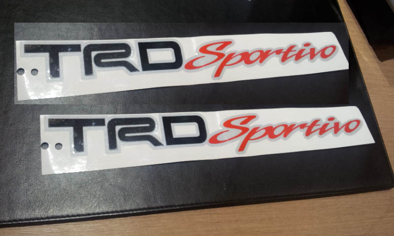 TRD Sportivo Long Decals 1Pair 2pcs  large image 0