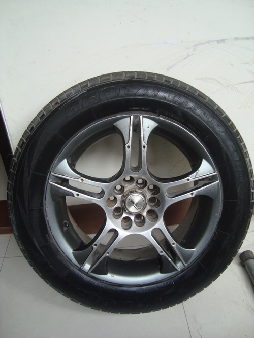 sports chrome rim and tyre 4set large image 0