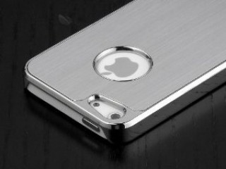 Luxury Brushed Metal Aluminum Chrome Hard Back Case Cover i5