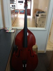 3 4 Double Bass Black Soft Case Bow