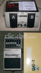 Boss GE7 EQ and Boss FS6 Dual Foot Switch for sale .