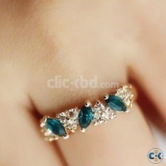 created diamond ring emerald ring green
