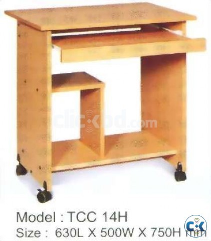 COMPUTER TABLE WOODEN COLOUR OTOBI large image 0