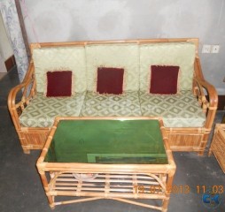 Cane Sofa Set