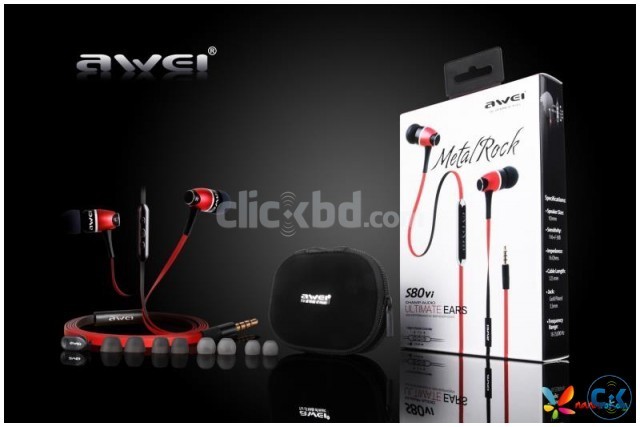 Awei Es80I Earphone SuperBass  large image 0