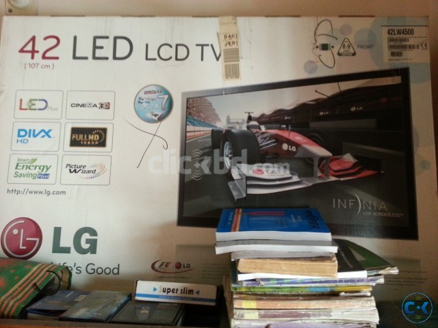 LG LED 3D TV 42 INCH WITH 3D BULE RAY large image 0