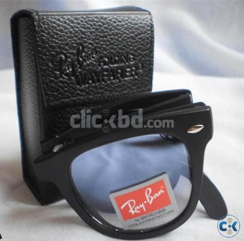 Ray Ban 4105 Folding Wayfarer Blue Shade  large image 0