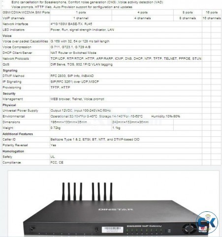  2 Month Used Dinstar Gateway 8 16 Port  large image 0