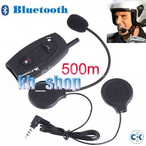 BLUETOOTH HEADSET MOTORCYCLE CYCLE INTERCOM | ClickBD large image 0
