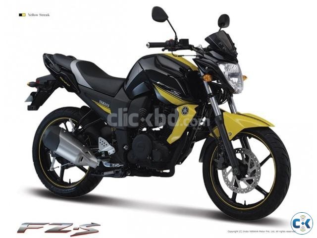 yamaha fzs black yellow freash condition large image 0