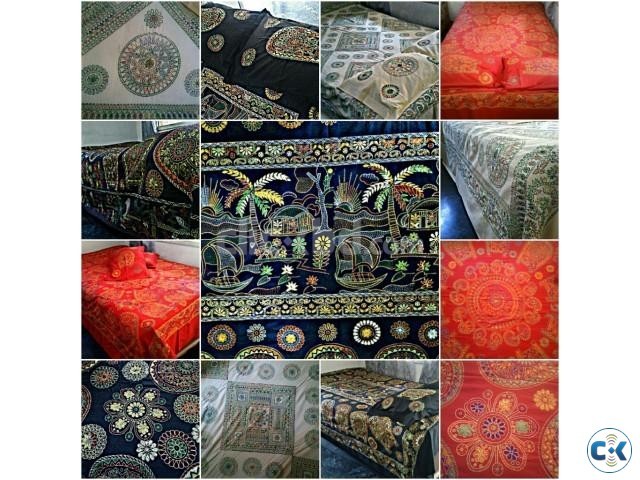 Nakshi Katha and bedsheet at Nondon Elegance large image 0