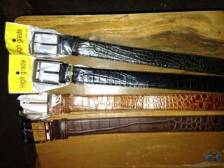 CROCODILE LEATHER BELT EXPORT QUALITY.