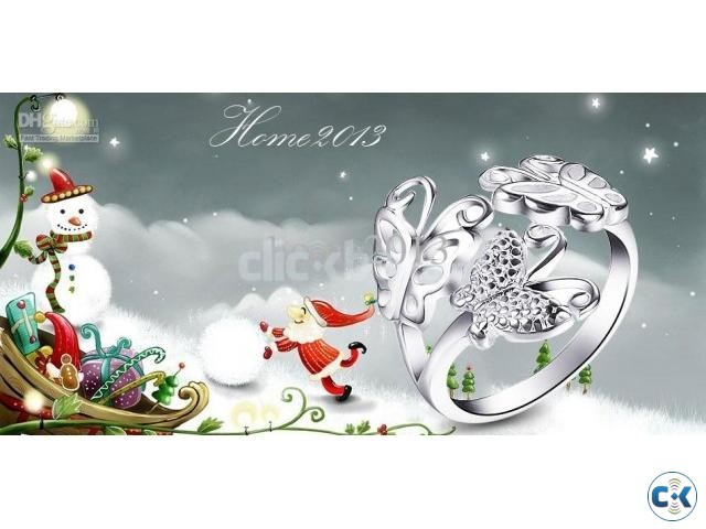 Pretty and cute flying Silver Ring large image 0