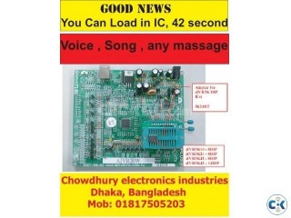 RE-RECORDABLE SPEECH & VOICE IC and COB