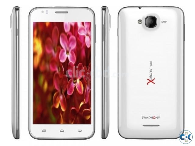 Symphony W85 white Brand new exchange offer 10 days used  large image 0