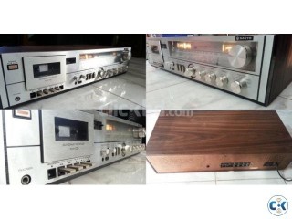 WOODEN BODY VU MITTER PURE VINTAGE AMPLIFIER JAPAN.