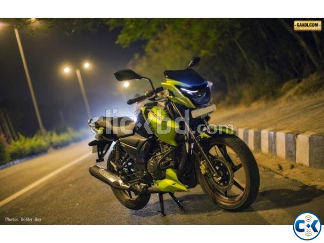 tvs apache rtr new 150 green large image 0
