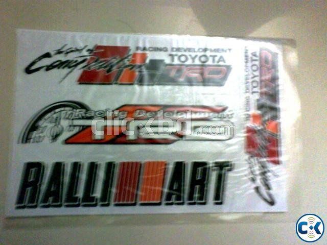 TRD Ralliart Stickers large image 0