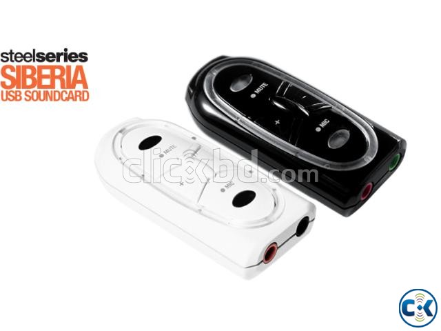 Steel Series USB Sound Card Black White  large image 0