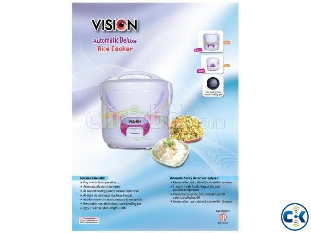 Vision 1.8 Ltr Rice Cooker large image 0