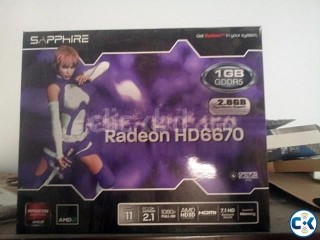 sapphire radeon hd 6670 for sell....see inside