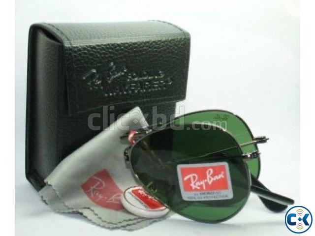 Ray Ban Bottom Green Folding SunGlass Replica  large image 0