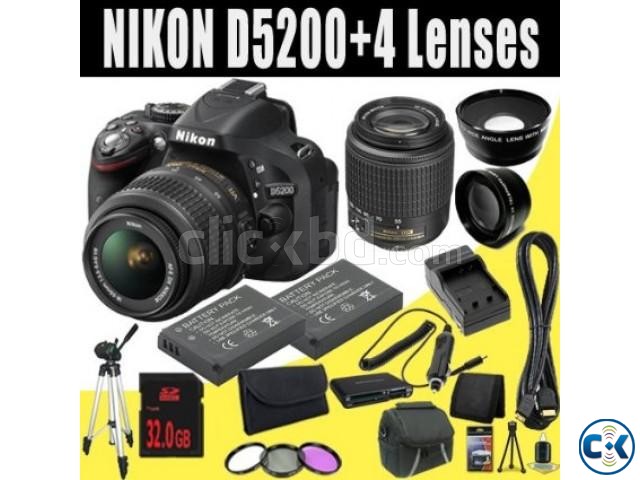 NIKON D5200 CAMERA WITH 18-55VR LENS CAMERA VISION  large image 0