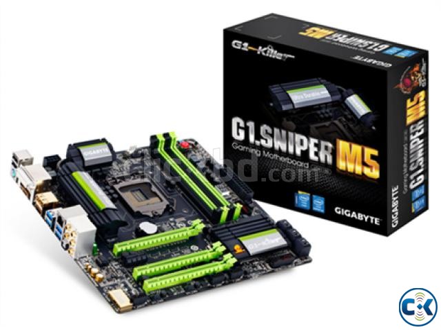 Gygabyte G1 Sniper M5 Gaming Motherboard.z87 cipset LGA 1150 large image 0