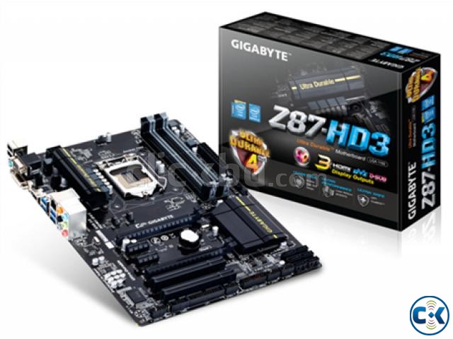 GIGABYTE Z87 HD3 HASWELL MOBO 10 days used 3 yrs warranty large image 0