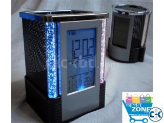 A Superb Multipurpose Pen Stand Time Display