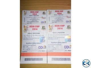 INDIA VS PAKISTAN ASIA CUP TICKET