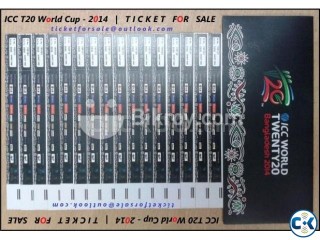 T20 Worldcup ticket Negotiable price