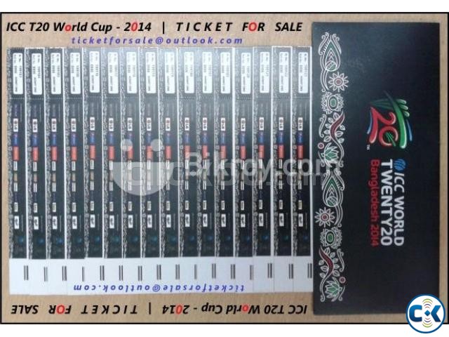 T20 Worldcup ticket Negotiable price large image 0