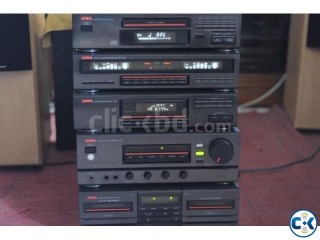 AIWA COMPLETE 5 PICE STERIO SETUP JAPAN FRESH UNTOUCH.