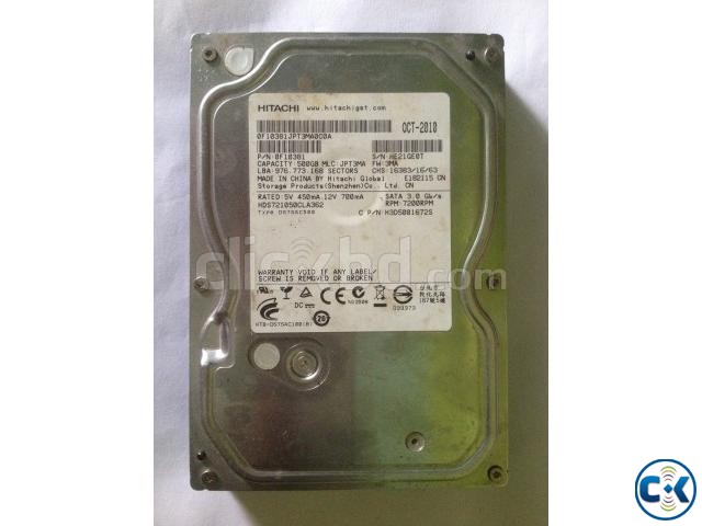 Hitachi 500GB SATA Hard disk large image 0