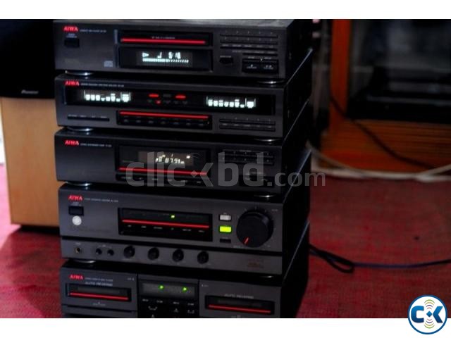 AIWA COMPLETE 5 PICE STERIO SETUP JAPAN FRESH UNTOUCH. large image 0