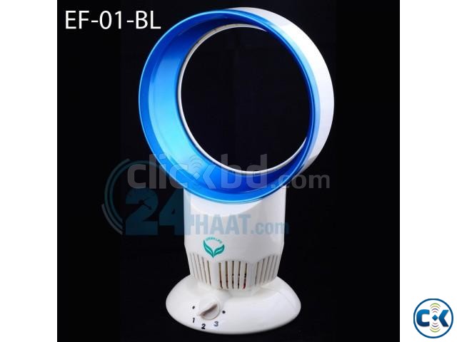 Blade Less USB Fan Blue  large image 0