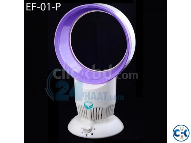 Blade less Portable Handy USB Fan Purple  large image 0