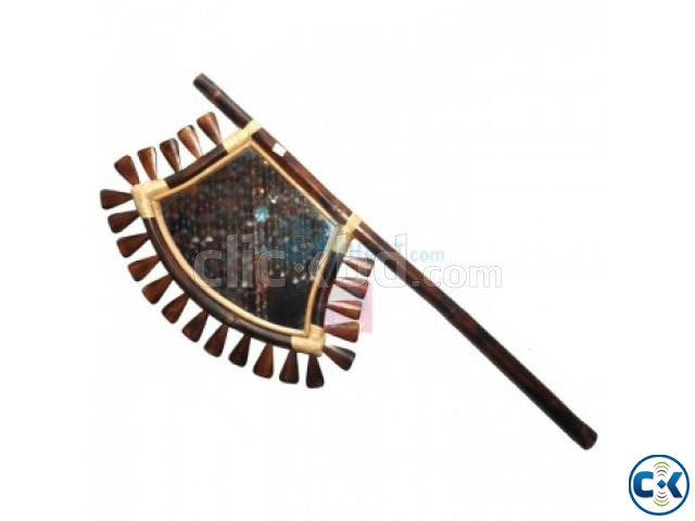 Bangladeshi Glass Hand Fan Showpiece Hatpakha  large image 0