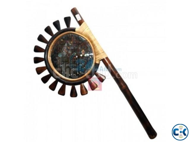Bangladeshi Glass Hand Fan Showpiece Hatpakha  large image 0