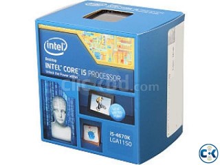 intel core i5 4670k with box and warranty paper