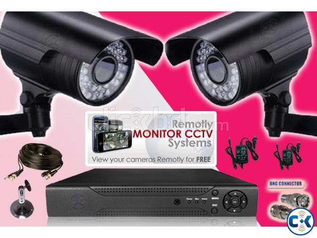 2 CCTV CAMERA BEST PACKAGE FREE INSTALLTION  large image 0