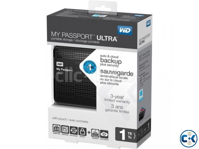 WD 1TB My Passport Ultra Portable Hard Drive Black FROM US large image 0