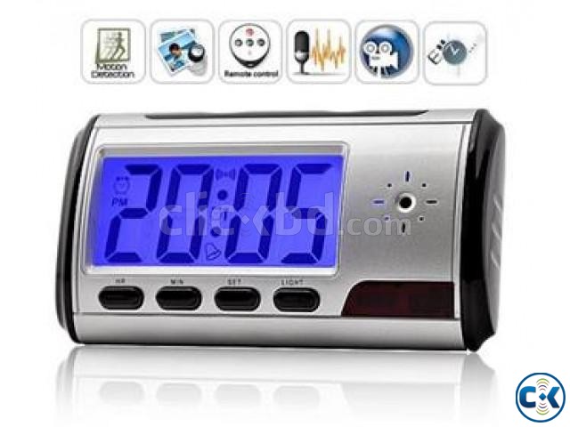 Spy Table Clock with remote control large image 0