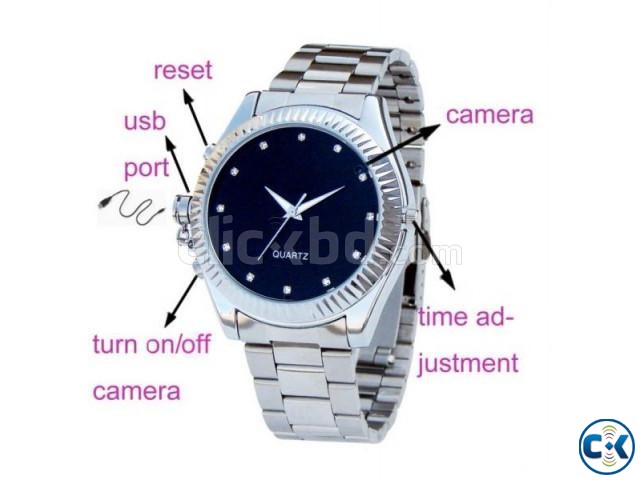 Spy Watch Video Camera with Audio 16 GB large image 0
