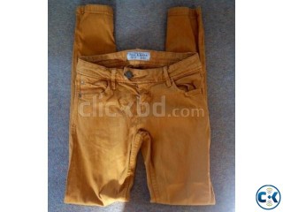 PULL BEAR KHAKI BROWN JEANS