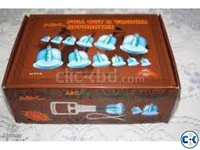COMPLETE 12 Piece CUPPING HIJAMA SET with Magnetic Neddle large image 0