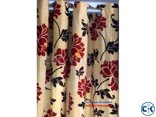 Floral Eyelet Curtain large image 0