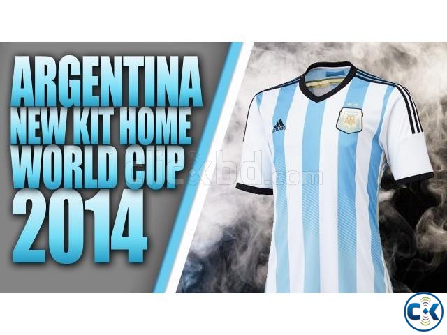Argentina Home Jersey 2014 Exclusive European Quality large image 0